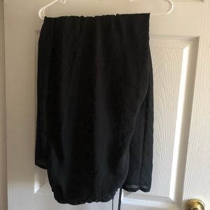 Black flowy dress pants